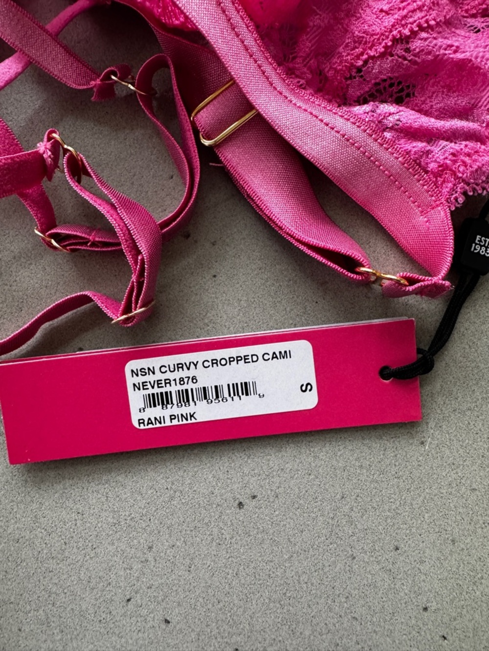 Cosabella Rani Pink NSN Curvy Cropped Cami